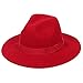 Aniwon Fedora Hat Fashion Felt Woolen Floppy Jazz Cap with Hat Bands