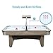 Harvil Beachcomber 7 Foot Indoor Air Hockey Table with Overhead Scorer, Leg Levelers, and 4 Pucks and 2 Pushers