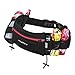 Fitletic Hydration Running Belt With 12oz Quick Flow Water Bottle For Men & Women –Race Belt, Gel Holders & Bib Toggles Patented Bounce Free Design, Water Resistant- Fits All Phones – Fully Loaded
