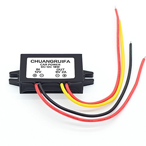 Magnolian 2-Pack DC/DC Converter 12V To 9V – 2A 18W, Waterproof, Step-Down Power Supply Module