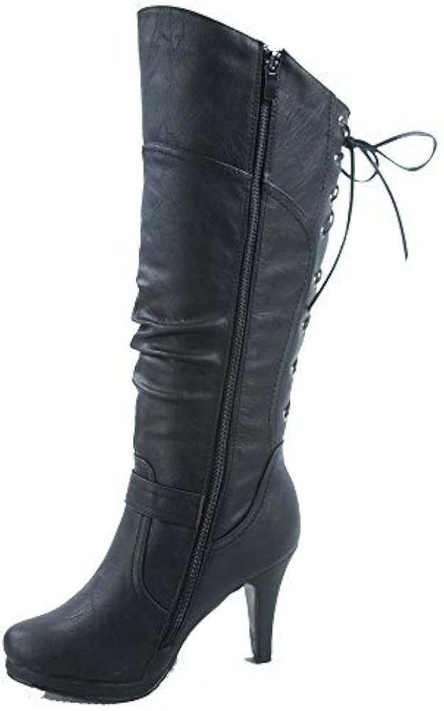 black knee high boots amazon