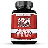 100% Natural Apple Cider Vinegar Pills - Powerful 500 mg Pure ACV Capsules with Cayenne Pepper for Healthy Diet & Weight Loss, Body Detox & Cleanse for Women & Men - Vegan, Non-GMO, Gluten Free