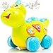 Zenteck Cutest Interactive Talking Singing Learning T-Rex Dinosaur Pet Toy Child-Safe, BPA-Free, Basic Life Skills, Music & Sound, Bump N Go, Gift Toy for Babies & Toddlers