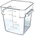 CFS 1072307 StorPlus Stackable Square Food Storage Container, 8 Quart Capacity, Clear (Pack of 6)