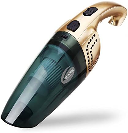AUSXINX Vacuum Cordless for Automobile, Rechargeable cleaner,Handheld Vacuum 120W, Portable Vacuum,Powerful Dust Busters for Home and Car Cleaning. (Golden)
