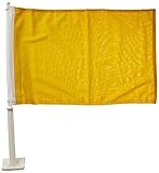 Online Stores Solid Car Flag, Yellow