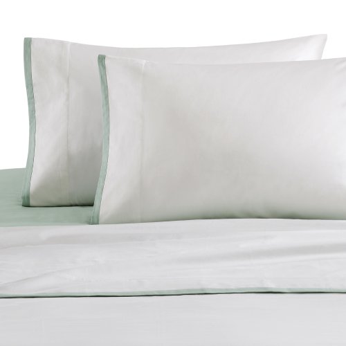 Echo Jaipur Sheet Set King White Light Green B003fgpu9c