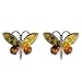 Amber Earrings - 925 Baltic Multicolored Amber Dangling Earrings for Women 