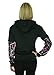 Moon Shine Attitude Attire Muddy Girl Zipper Front Camo Sleeves Black