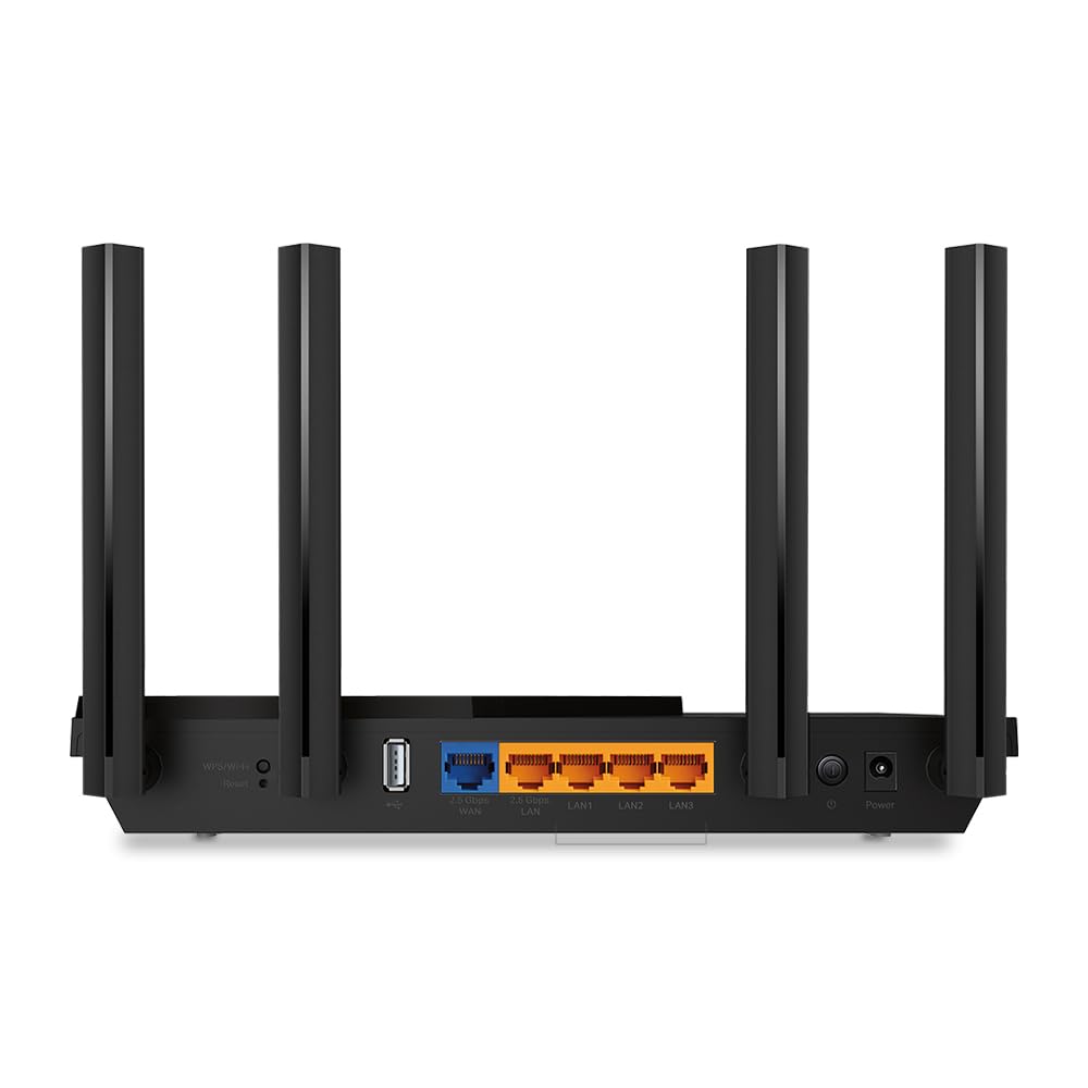 TP-Link Archer AX55 Pro Wi-Fi 6 WiFi Router Dual Band AX3000, 1×2.5Gbps Port + 4×Gigabit Port, USB 3.0, VPN, WPA3, OneMesh, Parental Control, HomeShield, No Support for DSL Function