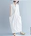 QA3 Women Long Maxi Dress 100% Cotton Crossing Front Big Pocket Elegant Lady