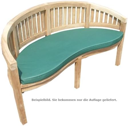 Ambientehome 62586 Coussin Pour Banc Arrondi De 120 Cm Vert Fonce 108 X 41 5 X 5 Cm Amazon Fr Jardin