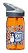 Laken Tritan Kids Leak Free Sports Water Bottle with Jannu Straw Cap, 15 Oz, Kukuxumusu Orange - Penguin