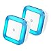 [Pack of 2]LED Night Light Veatool 0.5W Plug-in Wall Lamp with Smart Sensor for Kids Babies Bedroom Nursery