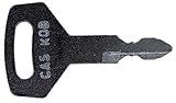 Ignition key for Case, Kawasaki, Yutani, New Holland, Kobelco, Part Number K250