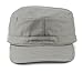 NYFASHION101 Fashionable Solid Color Unisex Fitted Army Military Cadet Cap, Gray, S