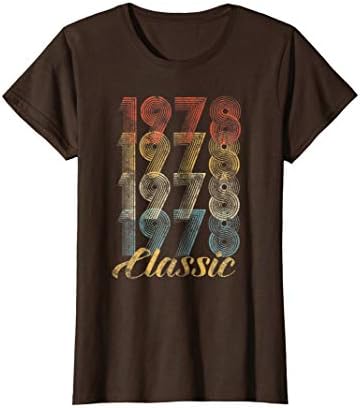 CuteComfy 40th Birthday Gift Vintage 1978 T-Shirt Men Women