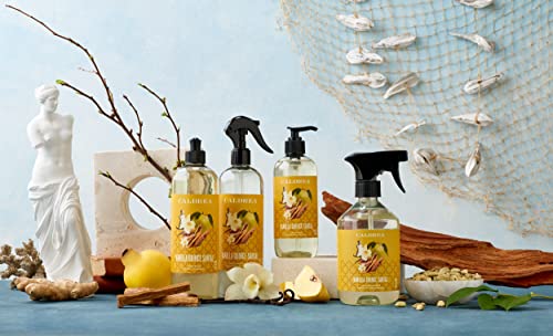 CALDREA MULTI-SURFACE COUNTERTOP SPRAY CLEANER, MADE WITH BIRCH BARK, CARDAMOM SEED ESSENTIAL OIL, VEGETABLE PROTEIN EXTRACT, VANILLA QUINCE SANTAL SCENT, 16 OZ