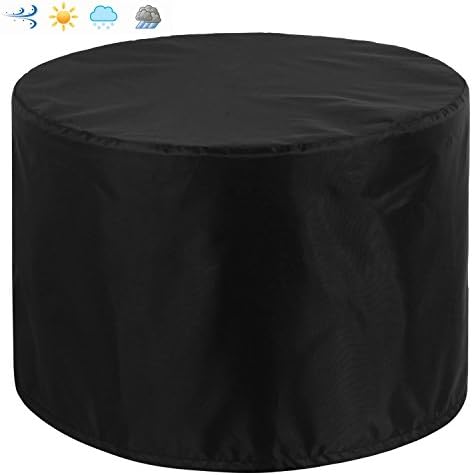 Patio Round Table and Chair Set Outdoor Cover, Water-Resistant, Outdoor All Weather Protection, Black Color (70" Dia.)