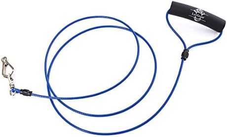 No Chew Heavy Duty Dog Leash for Puppies and Large Dogs - Comfort Grip Handle, Steel Core Cable, 6 ft (Fixed Length)