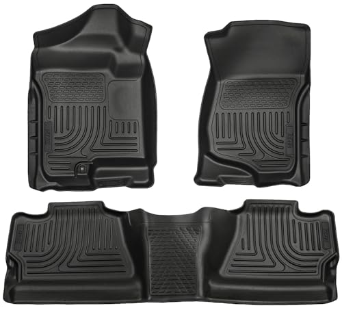Husky Liners Asientos Delanteros y 2 nd Floor extraer. Compatible con Modelos 08 – 13 Silverado/Sierra 1500 tripulación