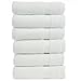 Chakir Turkish Linens Turkish Cotton and Bamboo Rayon Hand Towel (Set of 6) - White