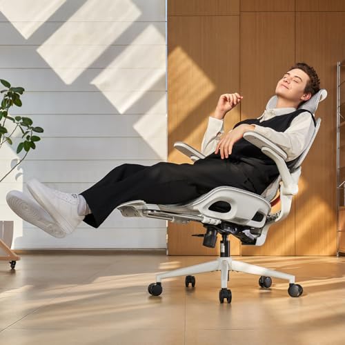SIHOO B100 Bürostuhl, Bürostuhl Ergonomisch mit Adaptive Lendenwirbelstütze