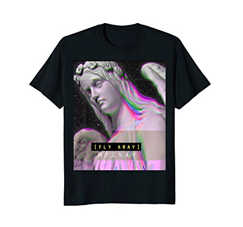 Mens vaporwave vapor wave aesthetic shirt 2xl black