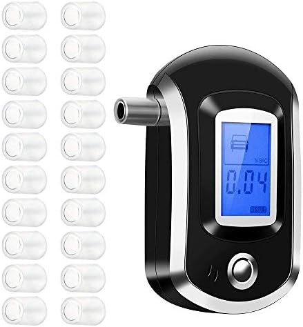 アルコールテスター飲酒検知器呼気分析計半導体センサーデジタルlcdディスプレイ青色の背景光 ハイクオリティ