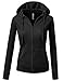 J.TOMSON Women's Versatile Lightweight Zip-Up Thermal Hoodie Jacket