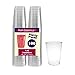 Party Essentials Disposable 10-Ounce Party Cups | Tall Tumblers | Cocktail Glasses, Clear Hard Plastic, 100-Count