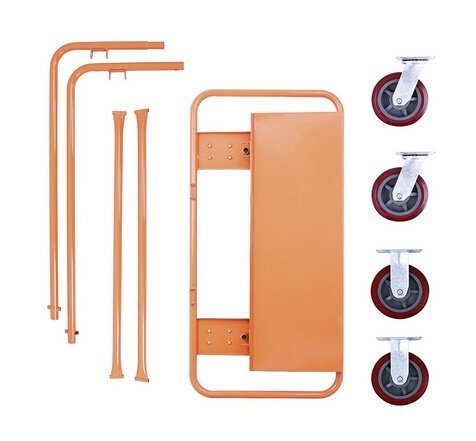 OrangeA Drywall Cart Dolly 3000Lbs Weight Capacity Heavy Duty Drywall Sheet Cart with Four Swivel Casters for Handling Wall Panels (3000Lbs)