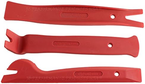 JC Performance Plastic Interior Wedge Tool - Automotive Trim Tool (3 Piece Small, Red) (9.1 3PC Red Large)