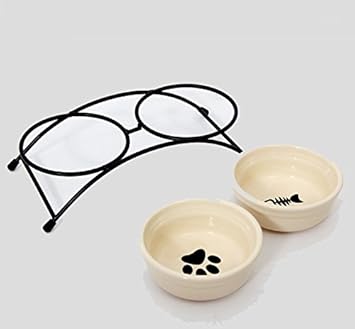 Amazon きくばり オシャレ 犬 イヌ 容器 えさ 給水器 給餌器 フード