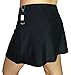Gabrielle-Aug Women's Solid Black Sports Skirt Bottom Swimsuit(FBA) (18, Black)