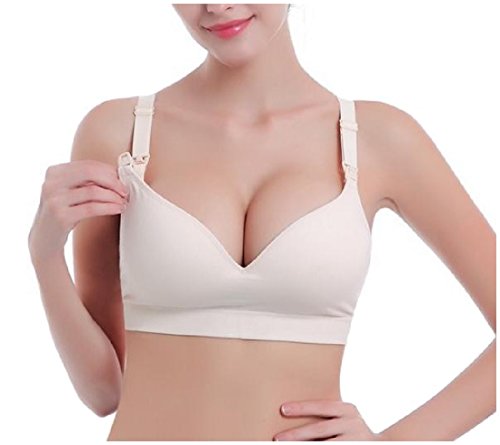Coolred Women's Relaxed Slim Fit Stretch Vintage Double-Support Plain Bras AS2 32B
