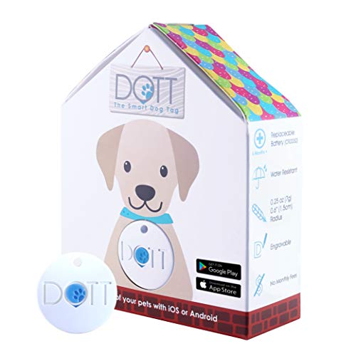 DOTT The Smart Dog Tag Bluetooth Tracker for Dogs and Cats, Pet