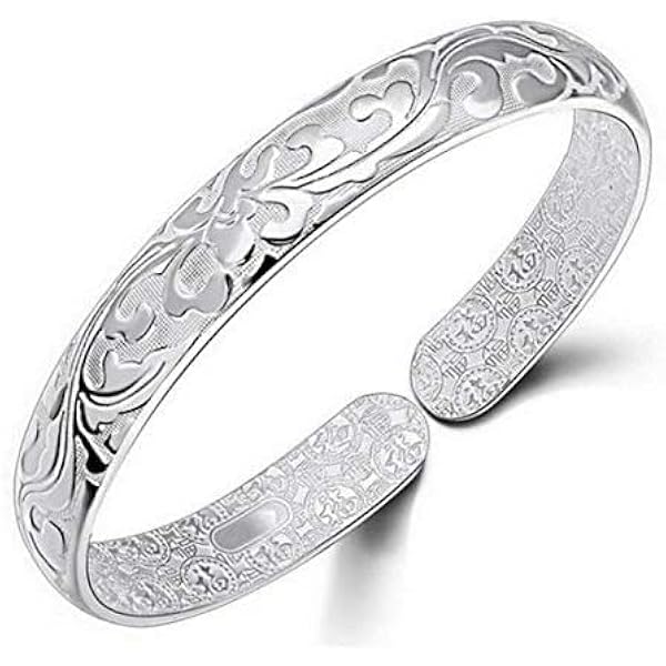 アクセサリー Vintage Silver Heavy Wide Bangle 925 925 Sterling Silver Vintage Wide Chunky Dome Hinged Heavy