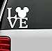 1 X D1028 MICKEY MOUSE EARS LOGO Vinyl Decal Sticker DISNEY for Car Truck SUV Boat Trailer Mirror Wall Laptop Art