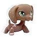 LHJ #556 Rare Littlest Pet Shop LPS Toys Pink Hearts Valentine Dachshund Dog Puppy
