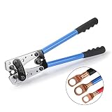 IWISS Cable Lug Crimping Tool for Heavy Duty Wire Lugs,Battery Terminal,Copper Lugs AWG 8-1/0