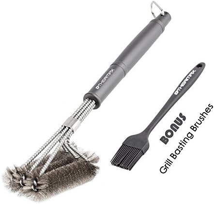OTHERMAX Grilling Brush Set by, 18 inch Stainless Steel Outdoor Barbecue Cleaning Brush with Wire Bristles and Soft Comfortable Handle, Sturdy and Effective BBQ Cleaner for All Barbecue Lovers