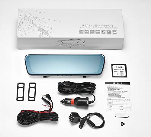 image for WeigavDV 9.66 Inch Car Driving Video Recorder 1080P Car Rearview Mirro