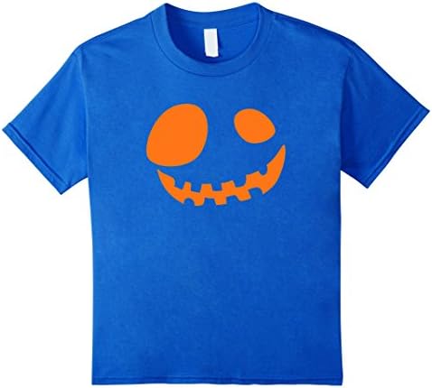 Kids Jack O'Lantern Halloween Pumpkin 15 Kids Womens Mens T-Shirt 4 Royal Blue