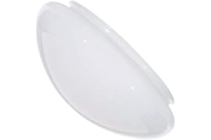 Satco 50-330 9.5-Inch Replacement Mushroom Glass Shade, 7-7/8 Inch Fitter, White (50/330)