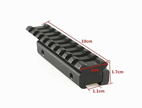 FIRECLUB Aluminum Riser Dovetail Convert To Weaver Picatinny Base Mount 3/8 Adapter Extension 11mm to 20mm Tactical Scope Mount