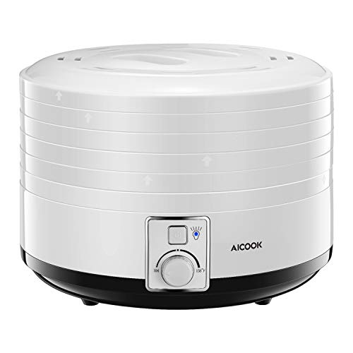 Dehydrator, AICOOK 5 BPAFree Trays Food Dehydrator Machine with