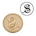 S Wax Seal Stamp, Yoption Vintage Retro Brass Head Wooden Handle Gothic Font Letter S Initial Sealing Wax Stamp Classic Wax Seal Stamp (S)