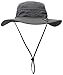 Camo Coll Outdoor Sun Cap Camouflage Bucket Mesh Boonie Hat (Grey, One Size)