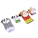 Acefun 4 Pack Animal Infant Baby Kids Wrist Rattle & Foot Finder Set Soft Education Development Toy